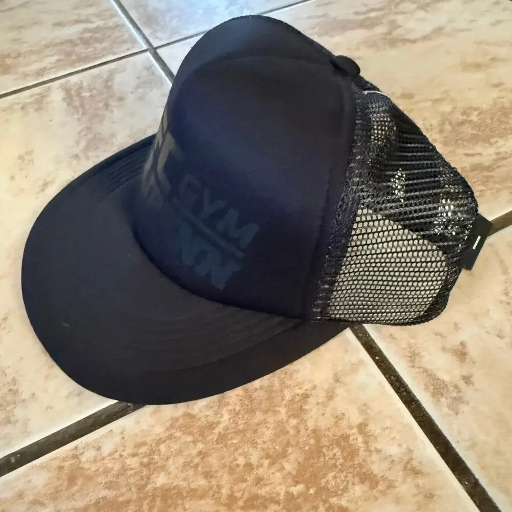 NWT UFC Gym BJ Penn Black‎ Trucker Hat Baseball Cap Adjustable MMA